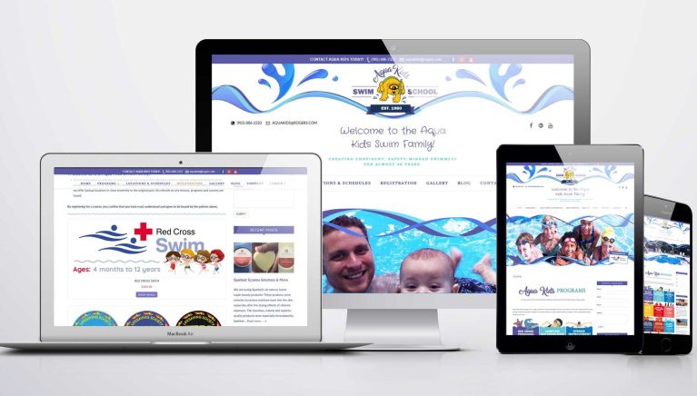 Branding-Copywriting-Web-Social Aqua Kids Swim School Stouffville