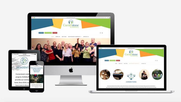 Branding and Website Design - Cornerstone to Recovery Newmarket